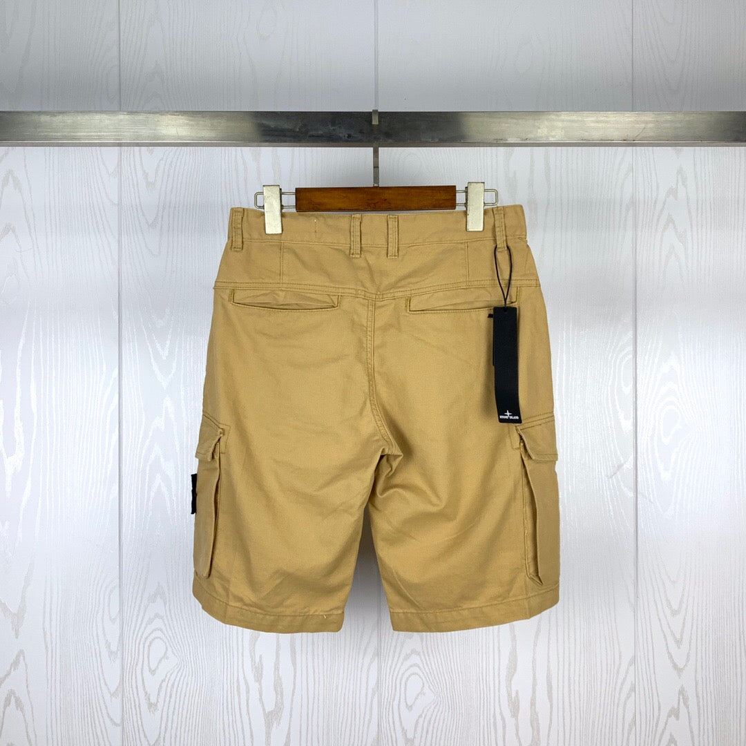 SSS - Double Pocket Badge Shorts - Stone Streetwear Studio | Timeless Clothing