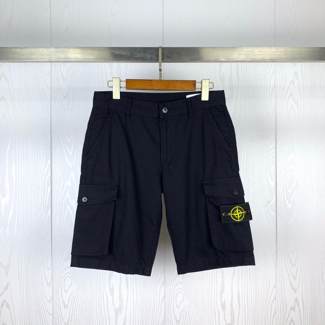 SSS - Double Pocket Badge Shorts - Stone Streetwear Studio | Timeless Clothing