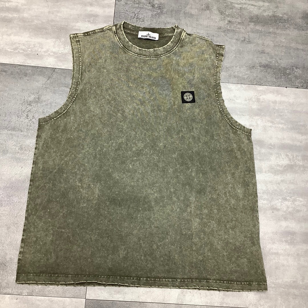 SSS - Small Logo Tank Top - Stone Streetwear Studio | Timeless Clothing