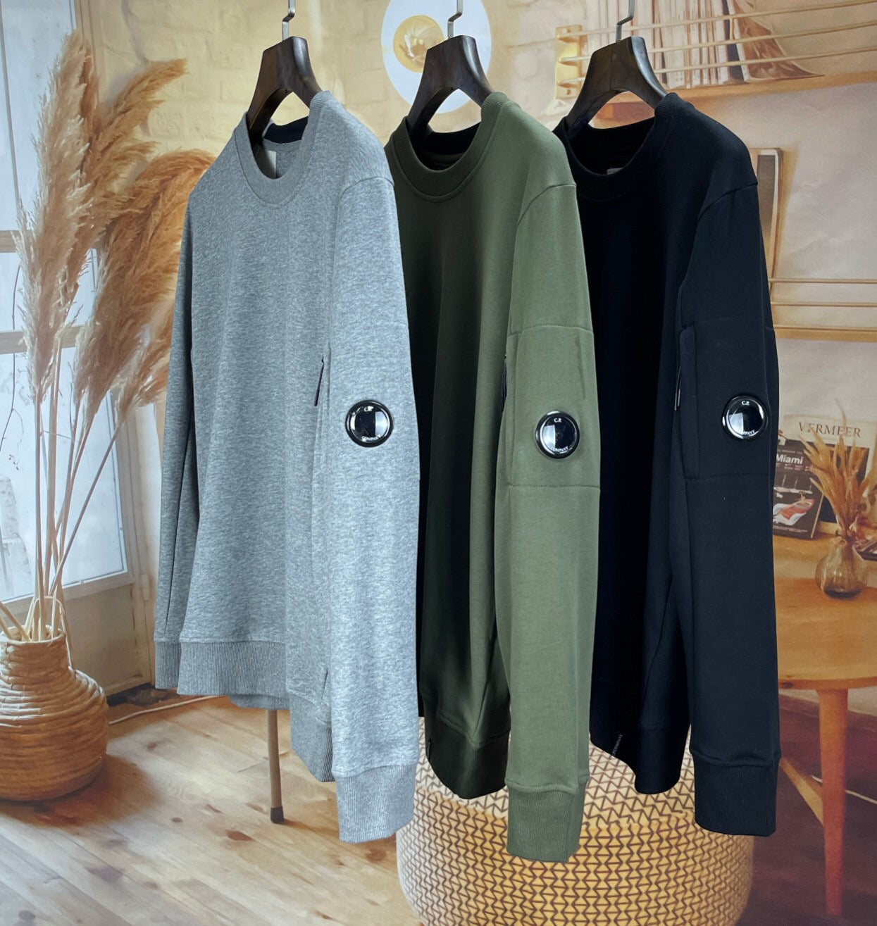 SS - Badge Long Sleeve Sweater - Stone Streetwear Studio | Timeless Clothing