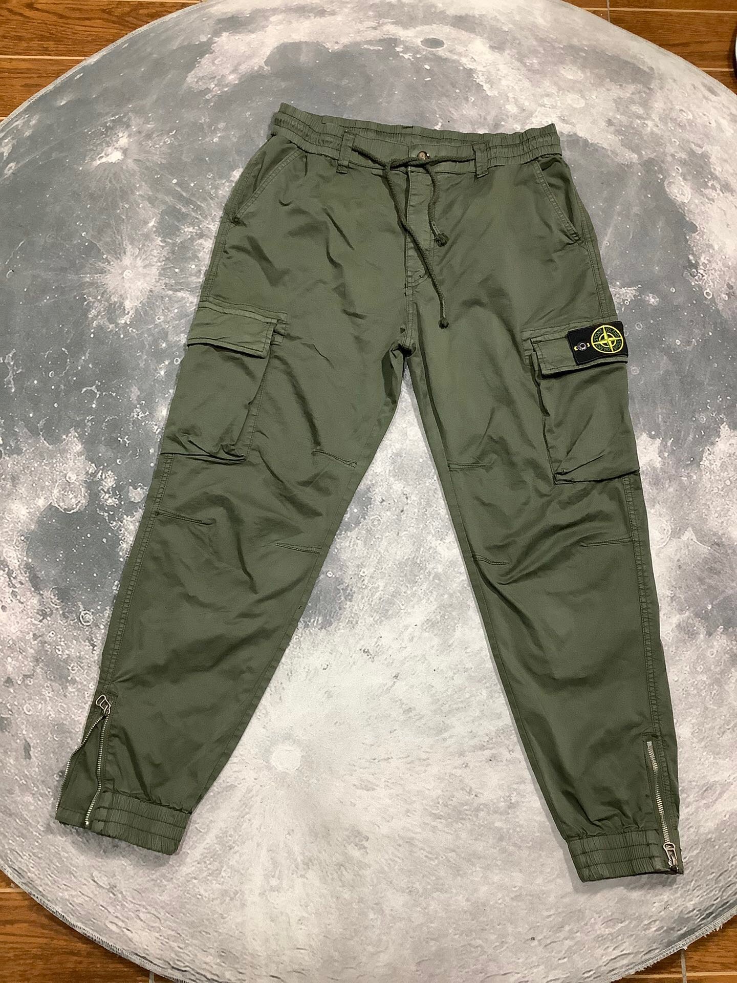 SSS - Long Overall Ankle Zip Cargos - Stone Streetwear Studio | Timeless Clothing