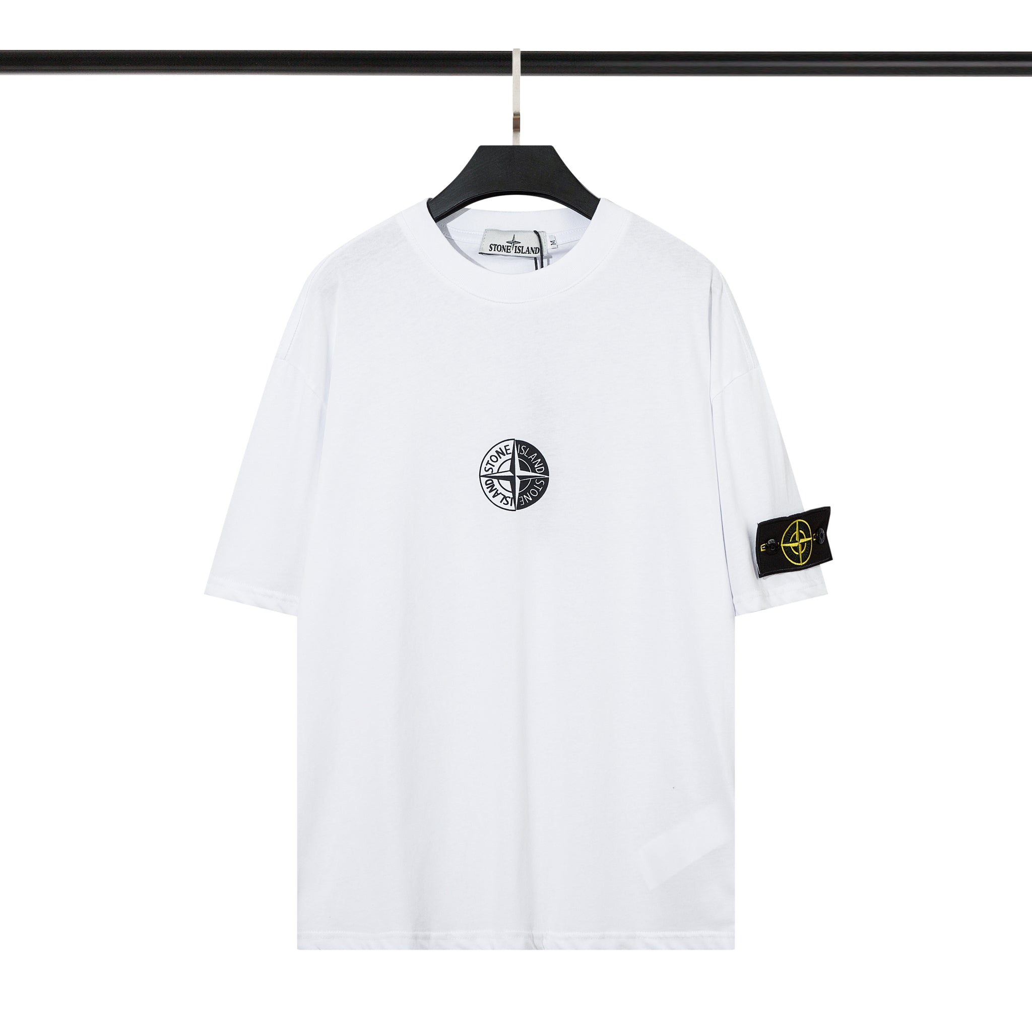 SSS - Short Sleeve Badge/ Logo T-Shirt - Stone Streetwear Studio | Timeless Clothing