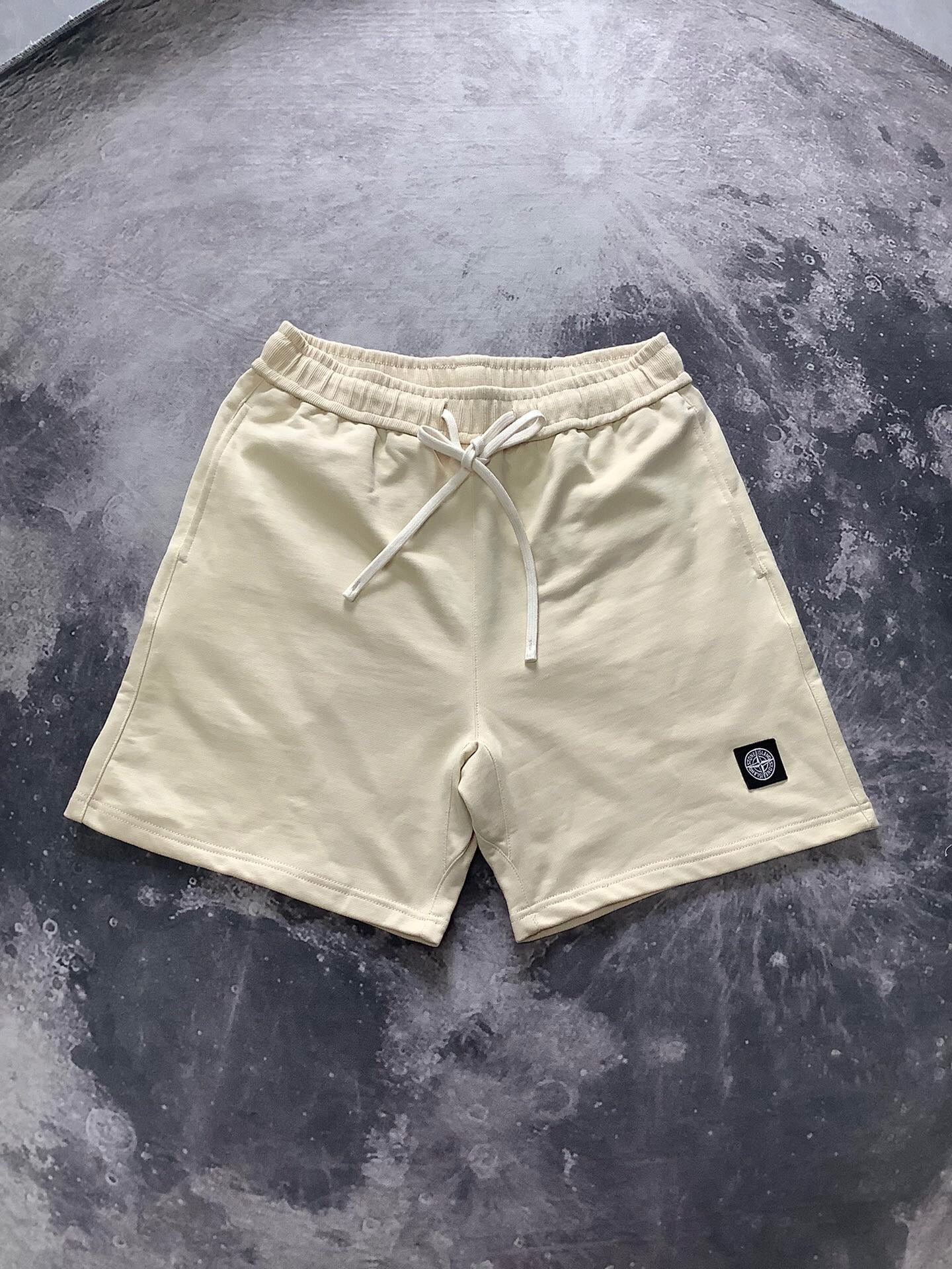 SSS - Small Logo Casual Shorts - Stone Streetwear Studio | Timeless Clothing