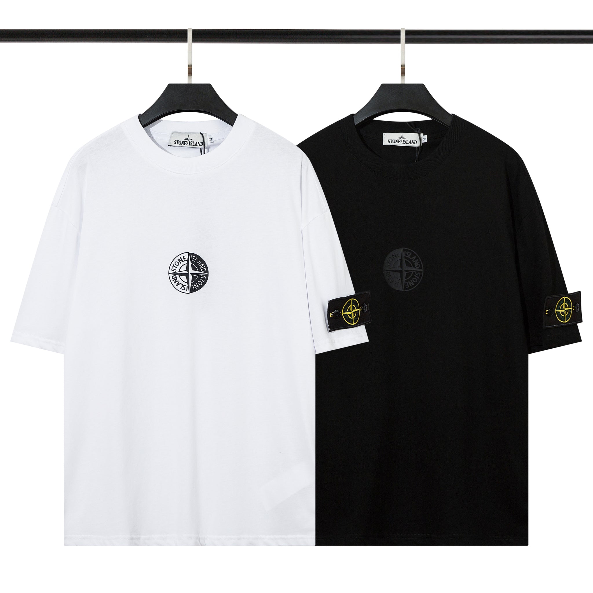 SSS - Short Sleeve Badge/ Logo T-Shirt - Stone Streetwear Studio | Timeless Clothing
