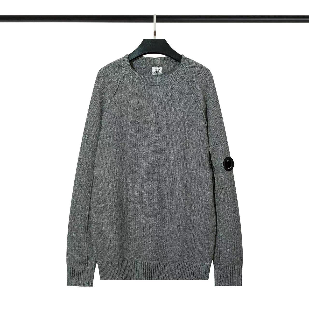 SS - Classic Ribbed Badge Sweater - Stone Streetwear Studio | Timeless Clothing