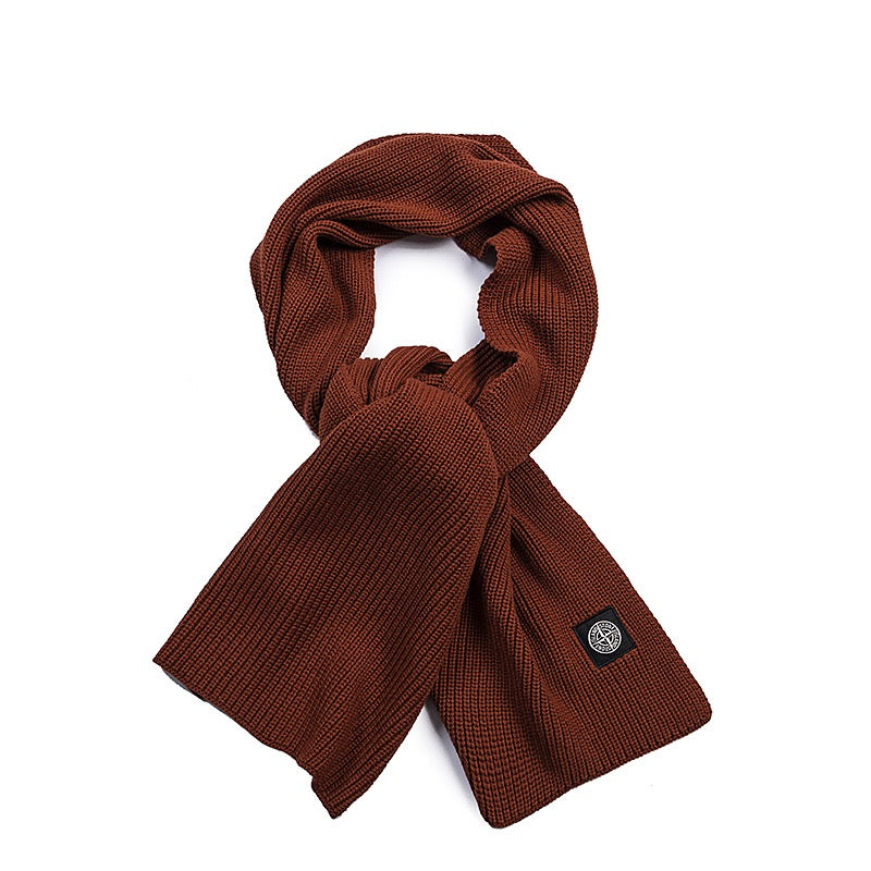 SSS - Classic Small Logo Scarf - Stone Streetwear Studio | Timeless Clothing