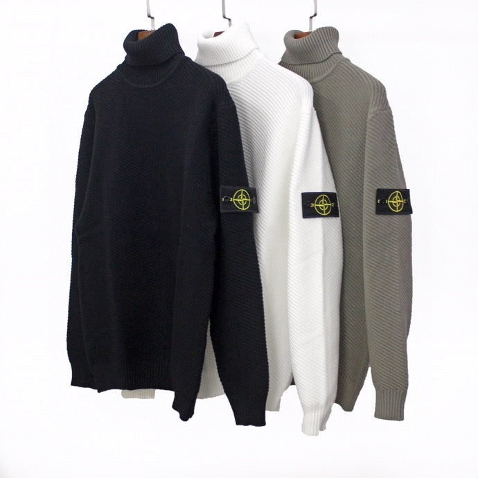 SSS - Turtleneck Sweatshirt - Stone Streetwear Studio | Timeless Clothing