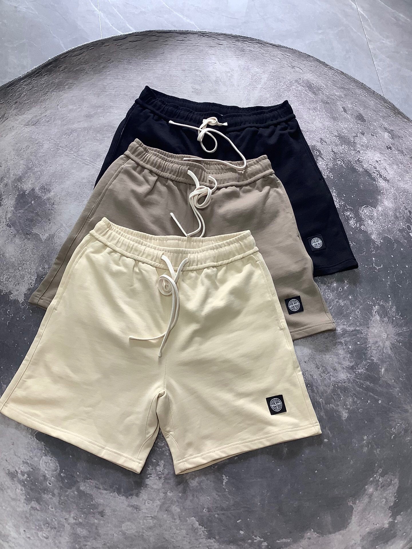 SSS - Small Logo Casual Shorts - Stone Streetwear Studio | Timeless Clothing