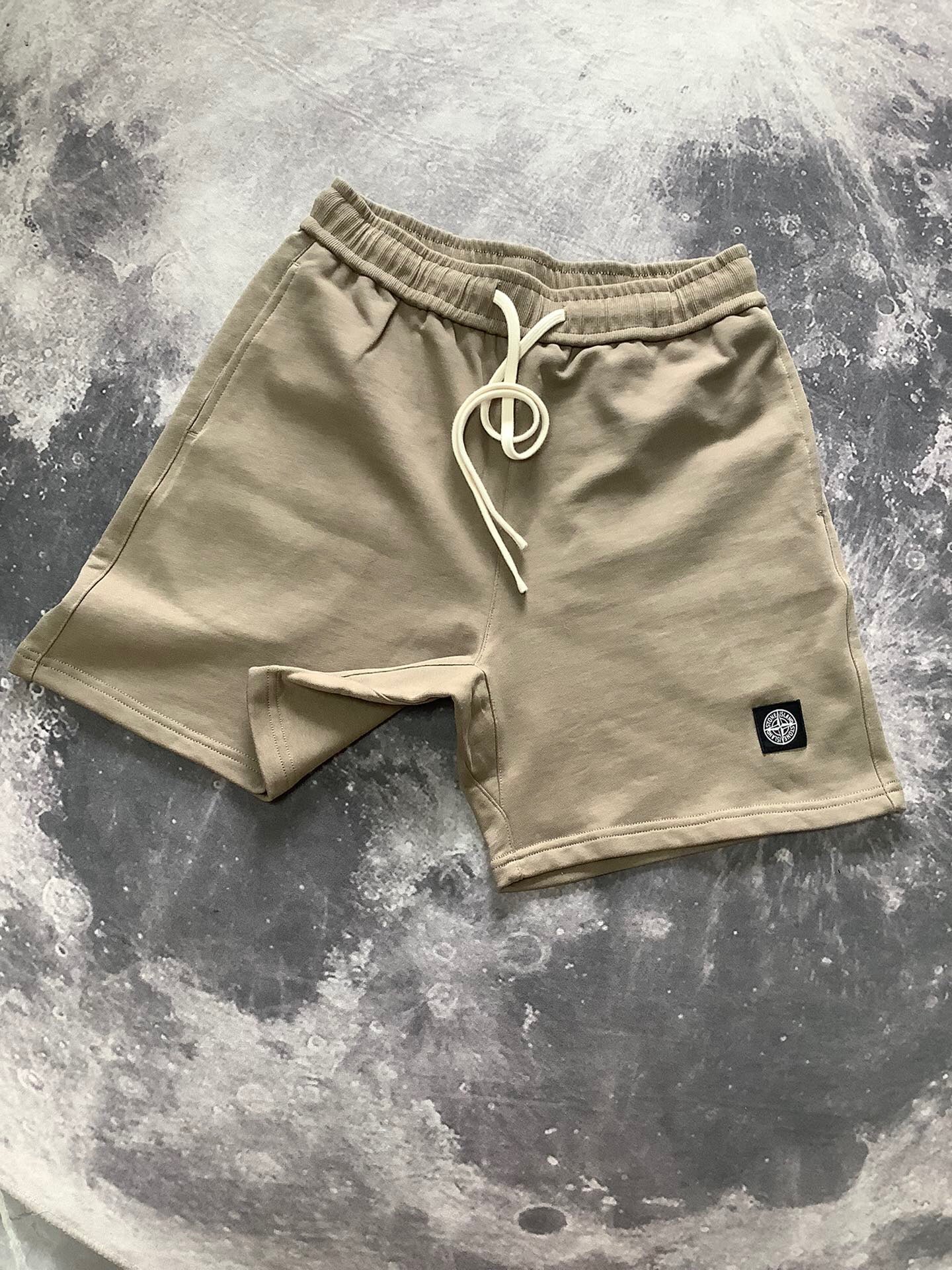 SSS - Small Logo Casual Shorts - Stone Streetwear Studio | Timeless Clothing