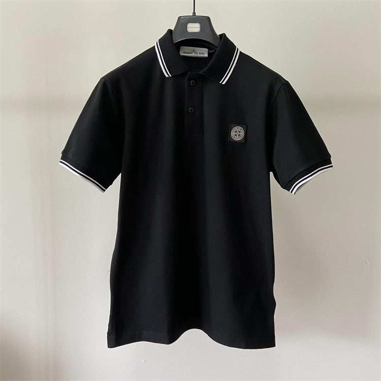 SSS - Classic Short Sleeve Polo - Stone Streetwear Studio | Timeless Clothing Black / M Stone Streetwear Studio | Timeless Clothing T-Shirts