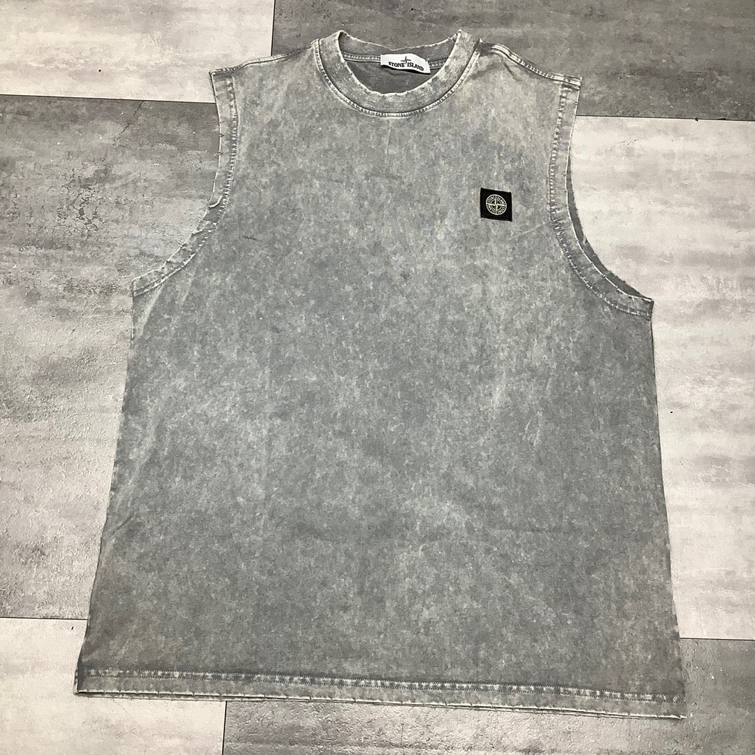 SSS - Small Logo Tank Top - Stone Streetwear Studio | Timeless Clothing