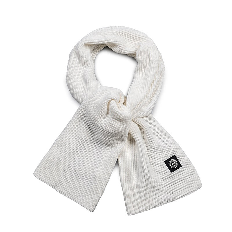 SSS - Classic Small Logo Scarf - Stone Streetwear Studio | Timeless Clothing