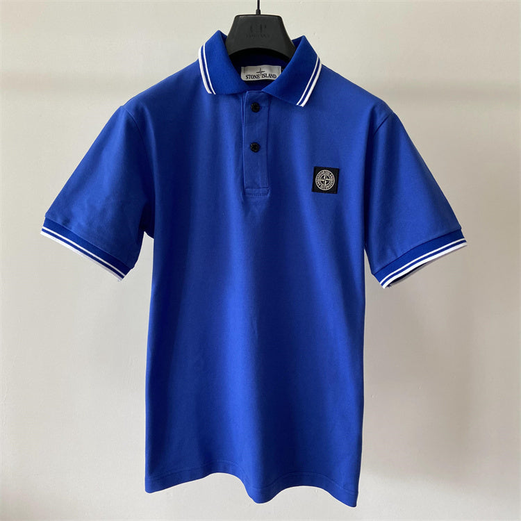 SSS - Classic Short Sleeve Polo - Stone Streetwear Studio | Timeless Clothing Blue / M Stone Streetwear Studio | Timeless Clothing T-Shirts