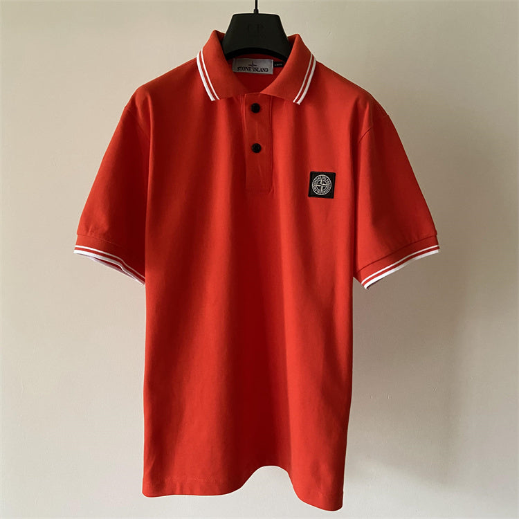 SSS - Classic Short Sleeve Polo - Stone Streetwear Studio | Timeless Clothing Red / M Stone Streetwear Studio | Timeless Clothing T-Shirts