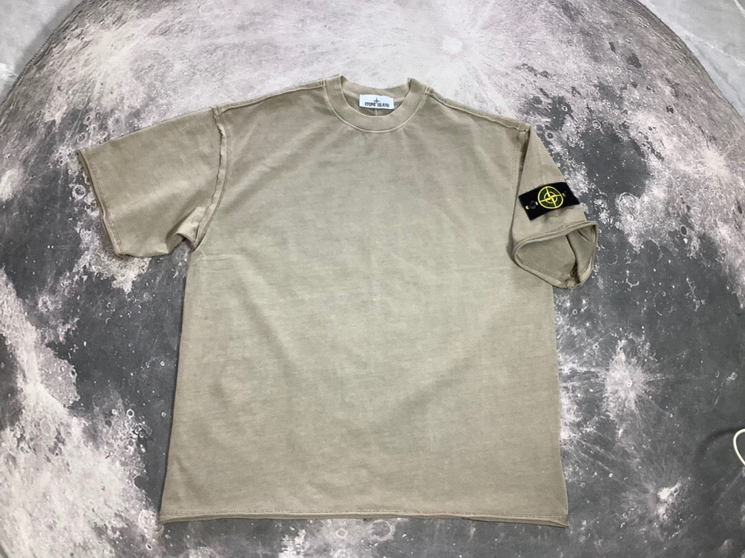 SSS - Oversized Badge T-Shirt - Stone Streetwear Studio | Timeless Clothing