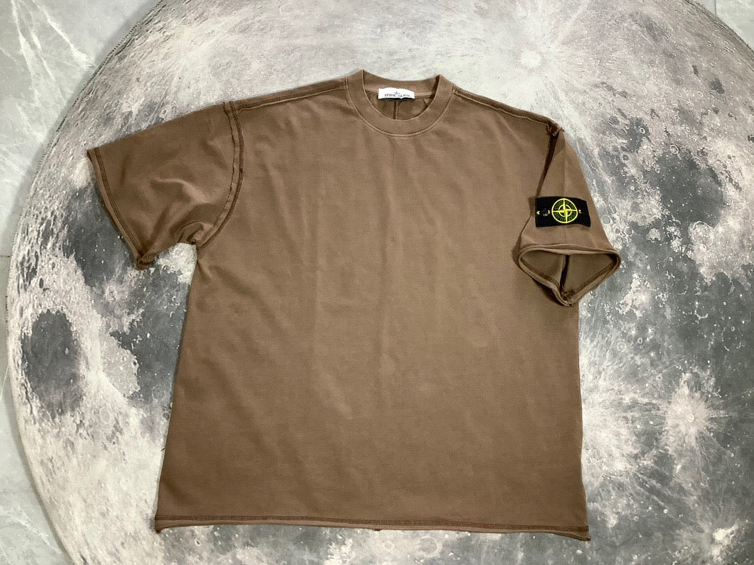 SSS - Oversized Badge T-Shirt - Stone Streetwear Studio | Timeless Clothing