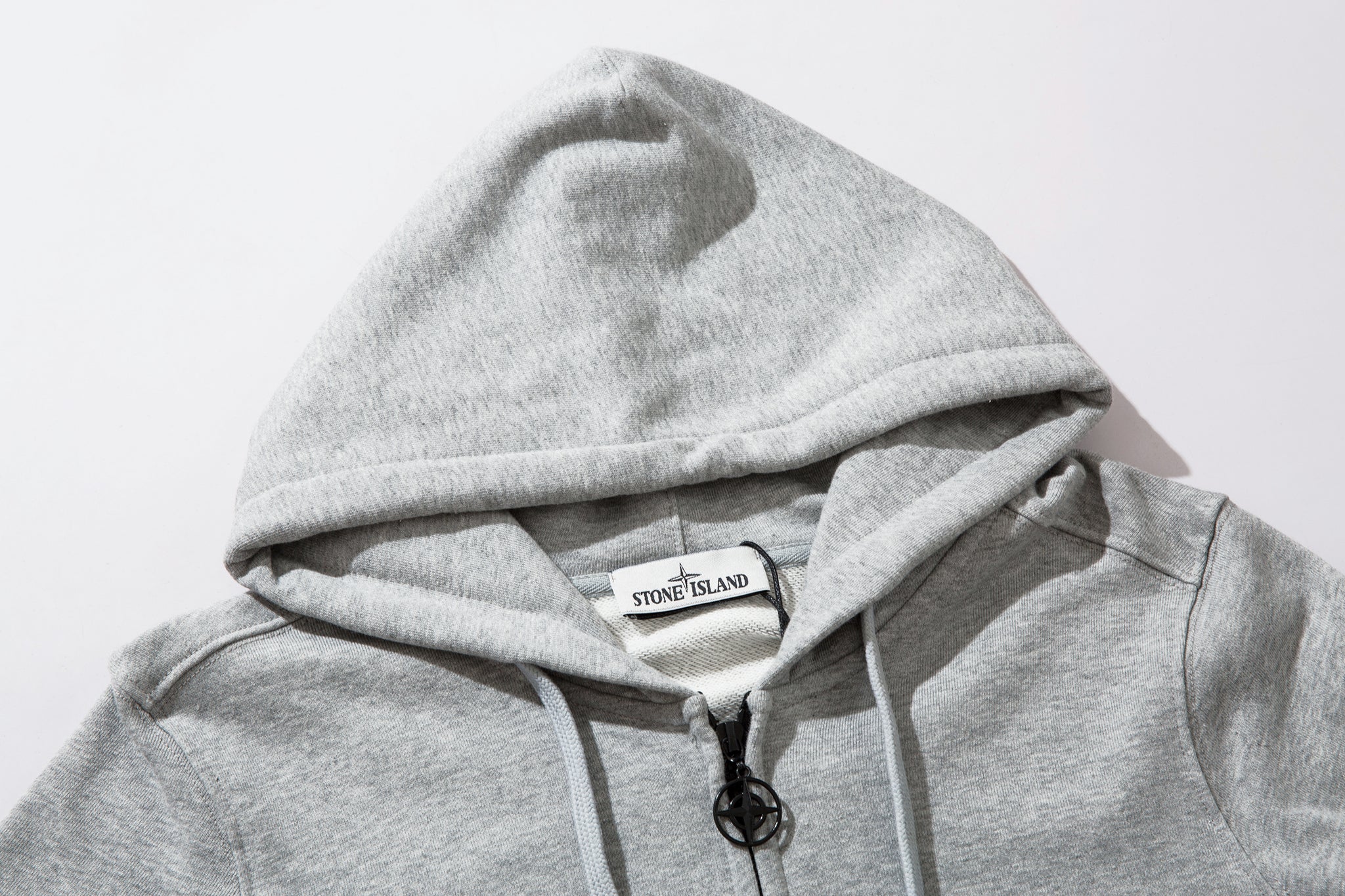 SSS - Classic Full Zip Hoodie - Stone Streetwear Studio | Timeless Clothing