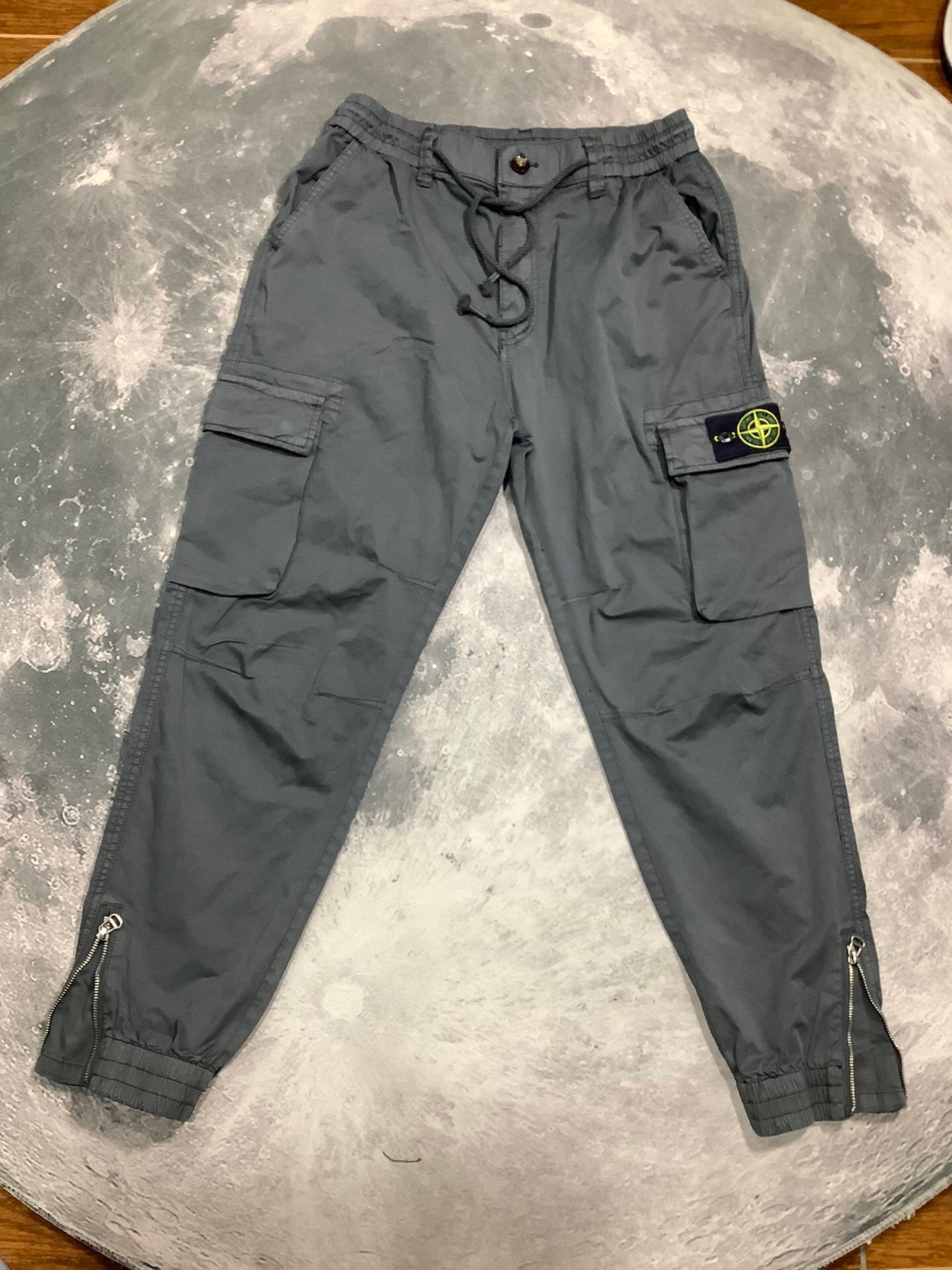 SSS - Long Overall Ankle Zip Cargos - Stone Streetwear Studio | Timeless Clothing