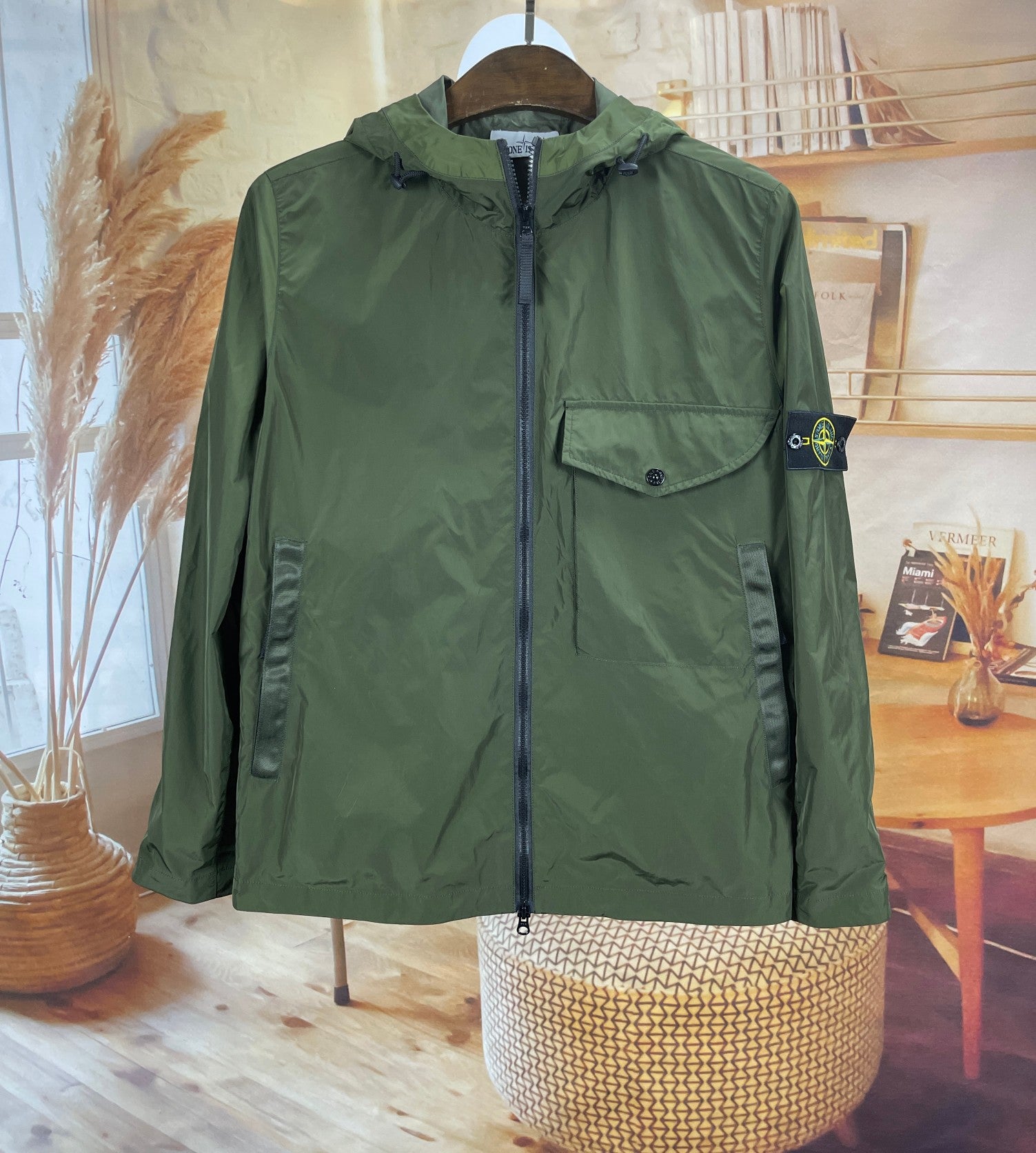 SSS - Lightweight Breast Pocket Jacket - Stone Streetwear Studio | Timeless Clothing Green / M Stone Streetwear Studio Coats / Jackets