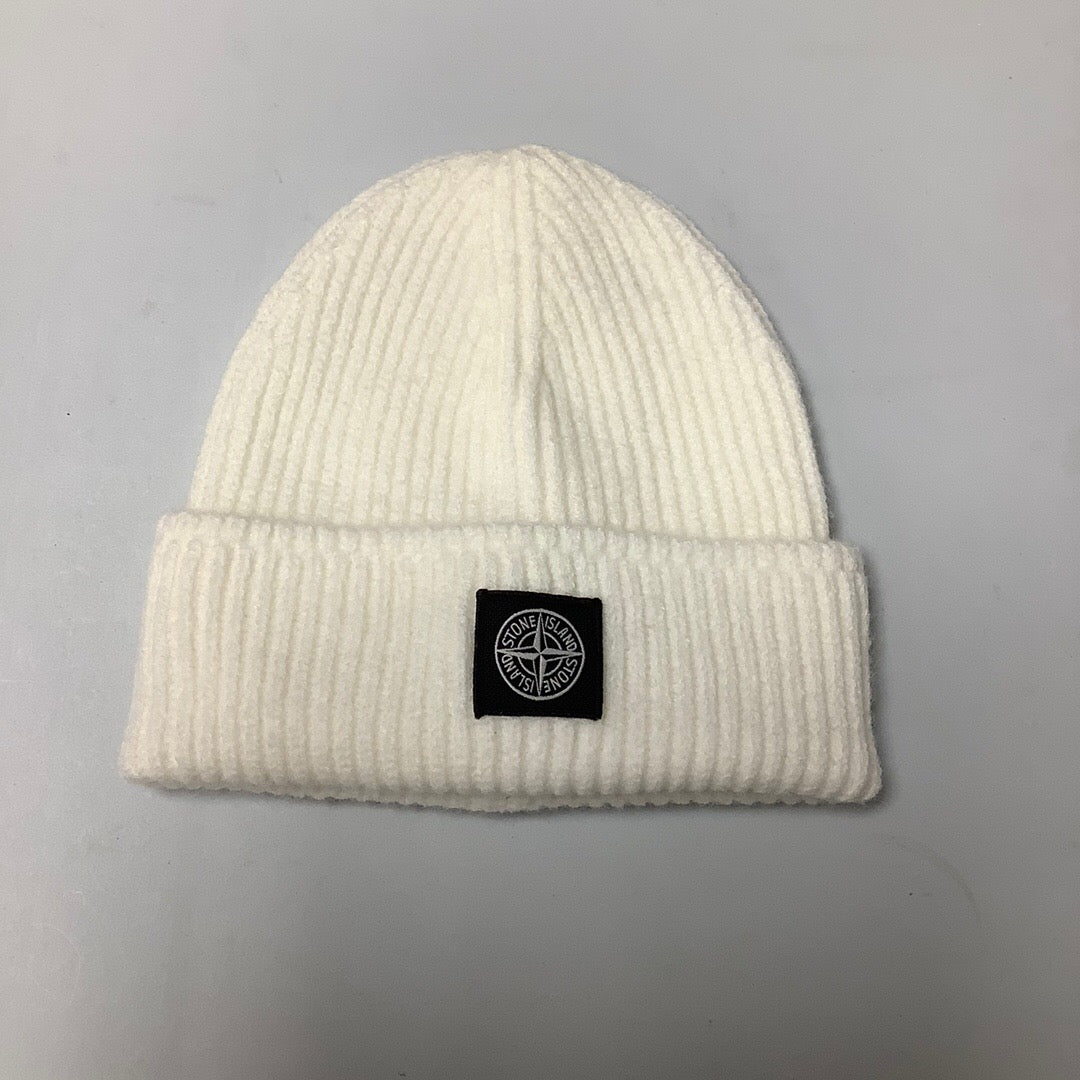 SSS - Classic Small Logo Beanie - Stone Streetwear Studio | Timeless Clothing